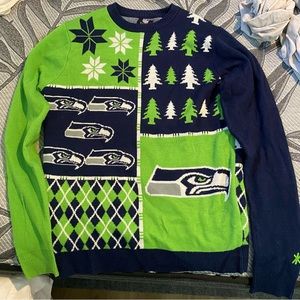 Seattle Seahawks Ugly Sweater Size M